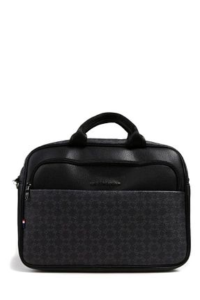 کیف لپ تاپ و مدارک مشکی مردانه چرم مصنوعی U.S. Polo Assn. - کد 780302677