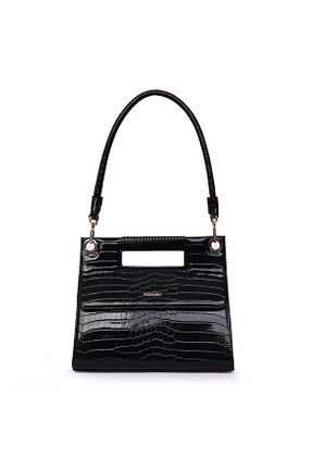 کیف دوشی مشکی زنانه چرم مصنوعی Matmazel - کد 874987168