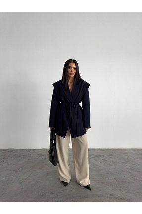 کت مشکی زنانه اورسایز CLB COLLECTION - کد 874980920