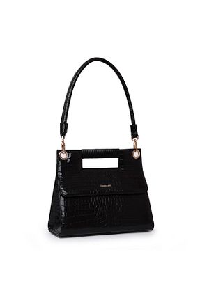 کیف دوشی مشکی زنانه چرم مصنوعی Matmazel - کد 874987168