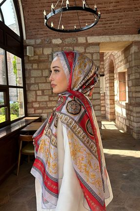 شال قرمز زنانه hkpolo - کد 874985408