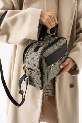 کیف دوشی طوسی زنانه چرم مصنوعی Kaya Bag - کد 874982432