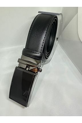 کمربند مشکی مردانه چرم مصنوعی Yurtsever - کد 874991468
