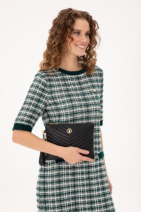 کیف دوشی مشکی زنانه چرم مصنوعی U.S. Polo Assn. - کد 875036118