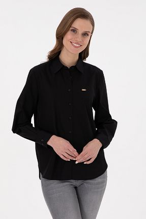 پیراهن مشکی زنانه یقه کلاسیک U.S. Polo Assn. - کد 875004113