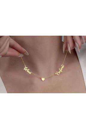 گردنبند نقره طلائی زنانه 925 عیار DECOVIENO - کد 847012668