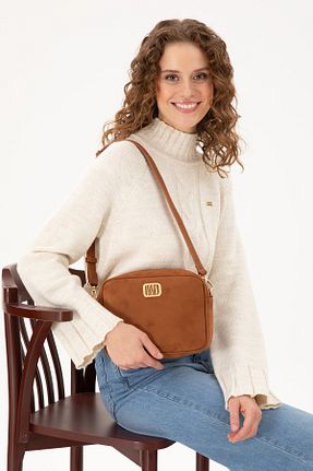 کیف دوشی قهوه ای زنانه جیر U.S. Polo Assn. - کد 875033203