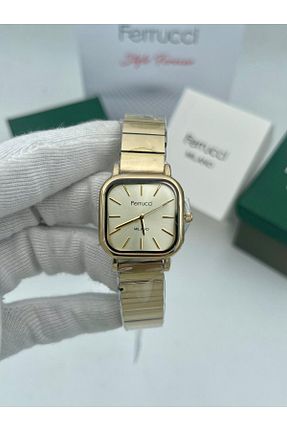 ساعت مچی طلائی زنانه 36-40 میلی متر Ferrucci - کد 875054678