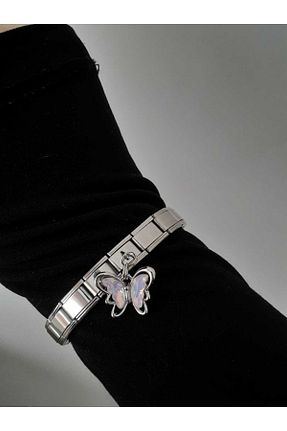 دستبند استیل (فولاد) متالیک زنانه استیل (فولاد) bijoux uniques - کد 874789152