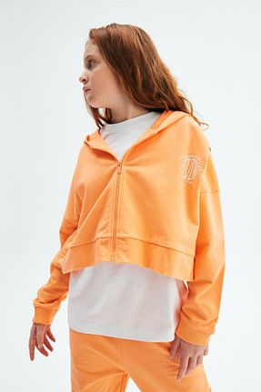 سوئیشرت نارنجی بچه گانه چاپی Tyess - کد 652748513