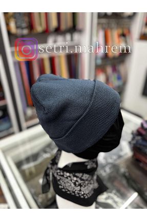 کلاه پشمی آبی زنانه اکریلیک DALMAÇ TEKSTİL - کد 875084228
