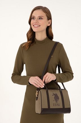 کیف دوشی خاکی زنانه چرم مصنوعی U.S. Polo Assn. - کد 875028715