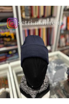 کلاه پشمی سرمه ای زنانه اکریلیک DALMAÇ TEKSTİL - کد 875083118