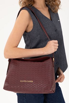 کیف دوشی قهوه ای زنانه چرم مصنوعی U.S. Polo Assn. - کد 875017826