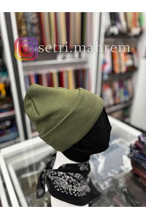 کلاه پشمی خاکی زنانه اکریلیک DALMAÇ TEKSTİL - کد 875079907