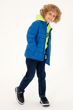 کاپشن نارنجی بچه گانه پلی استر U.S. Polo Assn. - کد 855950043