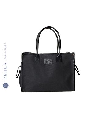 کیف دوشی مشکی زنانه چرم خالص Perla Bag & More - کد 817955853