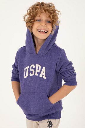 سوئیشرت بنفش بچه گانه ساده U.S. Polo Assn. - کد 865434988