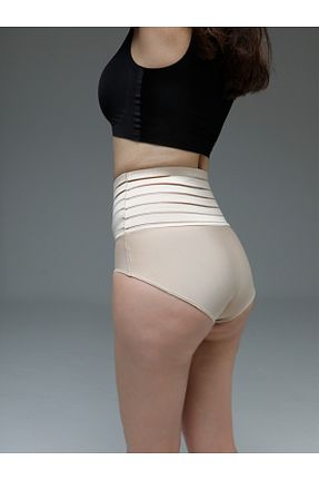 گن لاغری سایز بزرگ بژ زنانه MİSTİRİK - کد 864983117