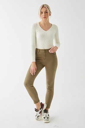 شلوار خاکی زنانه پنبه ای Fashion Friends - کد 764511288