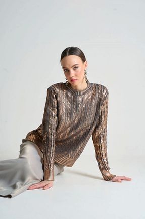 پلیور متالیک زنانه Saç Örgü Ecenin Favorileri - کد 875151835