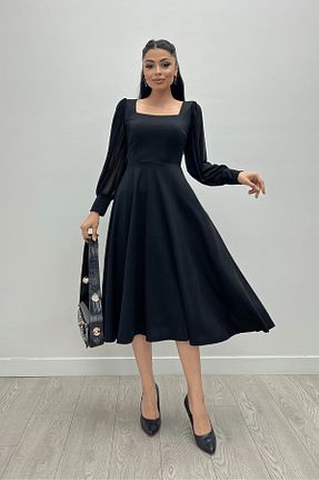 لباس مجلسی و فارغ التحصیلی مشکی زنانه پلی استر giyimmasalı - کد 752664995
