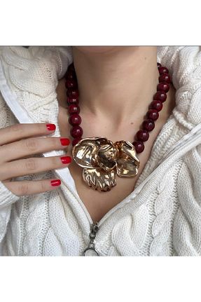 گردنبند استیل ( فولاد ) طلائی زنانه روکش طلا WhosAccessories - کد 875174406
