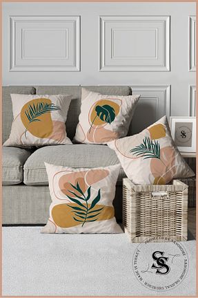 کوسن و روکش کوسن زرد مخمل SasoHome - کد 262507201