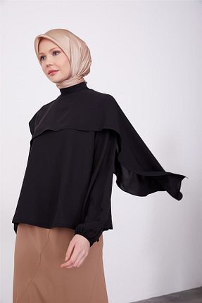 بلوز حجاب مشکی زنانه Relaxed Armine - کد 790635010