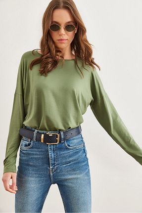 بلوز سبز زنانه ساده Olalook - کد 873257842