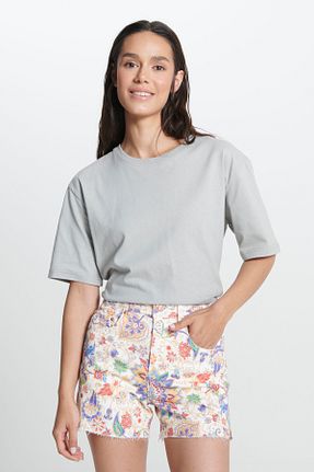 تیشرت طوسی زنانه Relaxed Wrangler - کد 823161731