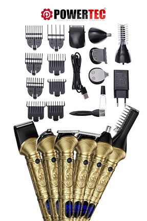 ماشین اصلاح صورت طلائی Kablosuz Powertec - کد 806534317