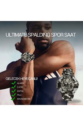 ساعت مچی طوسی زنانه 46-50 میلی متر Spalding - کد 875127379
