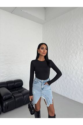 بلوز مشکی زنانه ساده Consept - کد 875218555