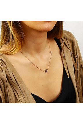 گردنبند نقره طلائی زنانه 925 عیار Kuyumcudukkani - کد 804784745