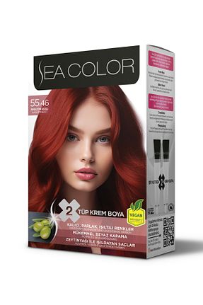 رنگ مو قرمز زنانه Sea Color - کد 31447761