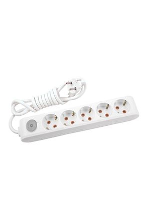 کابل افزودنی پریز گروهی سفید 5 VİKO - کد 33524284