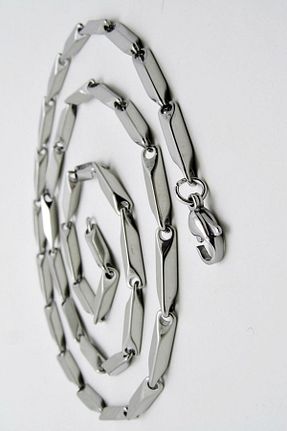 گردنبند استیل ( فولاد ) طوسی مردانه استیل (فولاد) RUNALAKSESUAR - کد 875248907