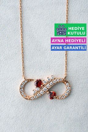 گردنبند نقره صورتی زنانه 925 عیار Jewelmim - کد 124914902