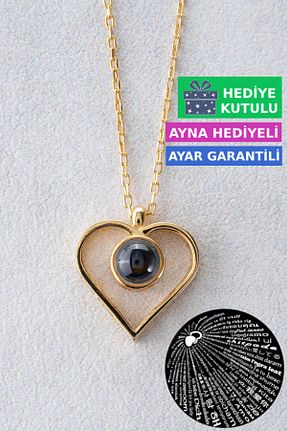 گردنبند نقره زرد زنانه 925 عیار Jewelmim - کد 740694182