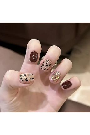 ناخن مصنوعی و اکسسوری قهوه ای NAİLS - کد 875354341