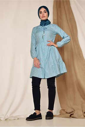 تونیک حجاب سبز زنانه مخلوط پلی استر Alvina - کد 875373223