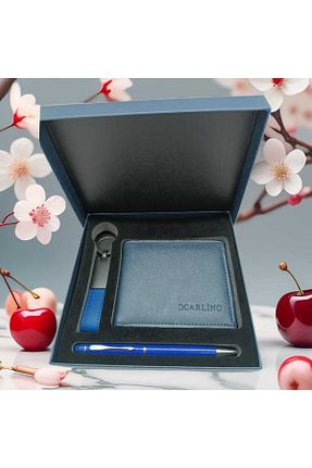 کیف پول آبی مردانه سایز متوسط Giftcandor - کد 775076125