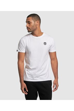 تیشرت سفید مردانه رگولار Beşiktaş - کد 835703252