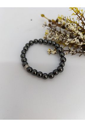 دستبند جواهر متالیک زنانه سنگ طبیعی BalıkHediyelik - کد 875479123