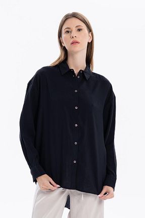پیراهن مشکی زنانه اورسایز GMG FIRENZE - کد 875504013