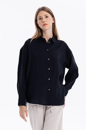 پیراهن مشکی زنانه اورسایز GMG FIRENZE - کد 875504013