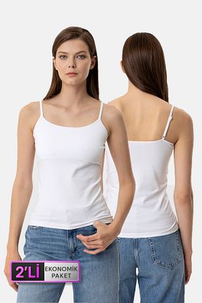 رکابی سفید زنانه پنبه ای Pierre Cardin - کد 869164770
