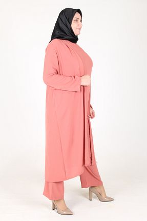 ست بالاتنه و پائین تنه حجاب صورتی زنانه Relaxed sefamerve - کد 875618408