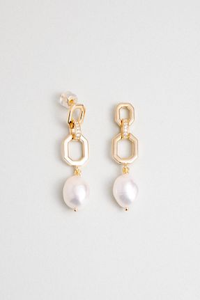 گوشواره نقره زرد زنانه 925 عیار So Chic - کد 875595874